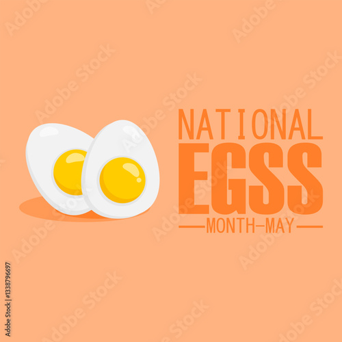 vector graphic of National Egg Month ideal for National Egg Month celebration.
