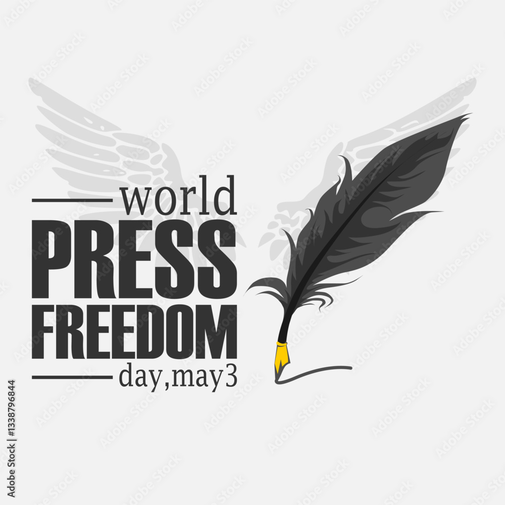 vector graphic of National World Press Freedom Day ideal for National World Press Freedom Day celebration. vector graphic of National World Press Freedom Day ideal for National World Press Freedom Day celebration.
