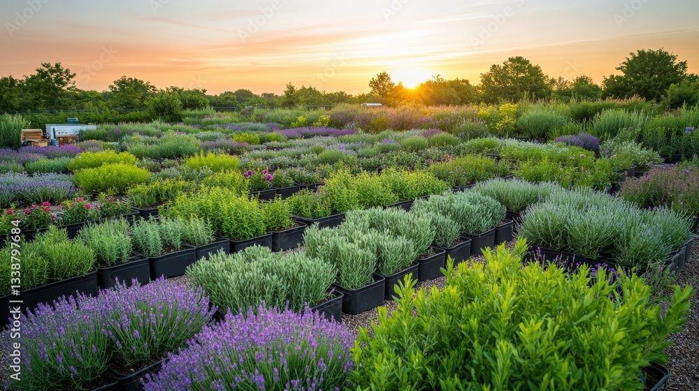 Sunset bloom lavish lavender farm fields nature landscape vibrant garden serene environment aesthetic viewpoint Sunset bloom lavish lavender farm fields nature landscape vibrant garden serene environment aesthetic viewpoint