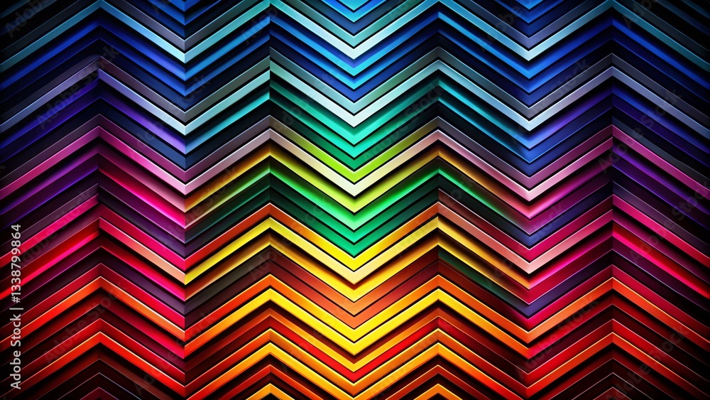 Silhouette of geometric shapes against a chevron patterned backdrop. Stylish abstract background ideal for design projects. Silhouette of geometric shapes against a chevron patterned backdrop. Stylish abstract background ideal for design projects.
