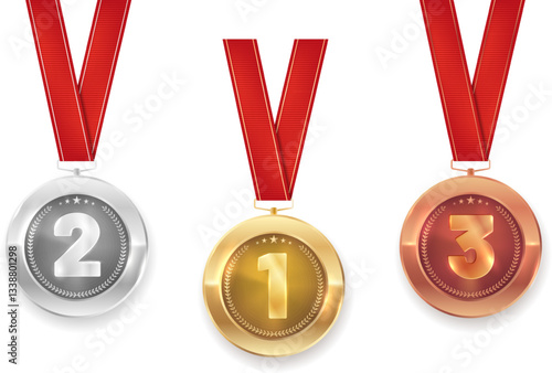Gold, silver and bronze medals for top rankings