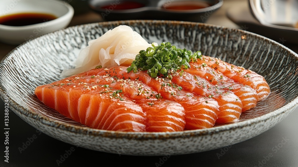 Delicious Salmon Sashimi Platter: A Culinary Delight Delicious Salmon Sashimi Platter: A Culinary Delight