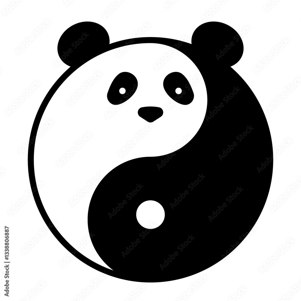 Fototapeta premium Illustration showing black icon of China attributes on white background