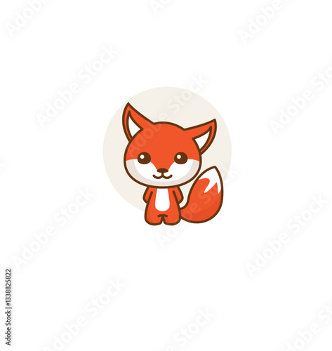 Cute Pixel Art Fox Illustration