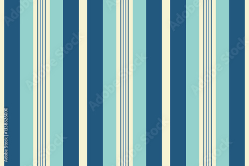 Seamless pastel blue and cream vertical stripes pattern.  Elegant, versatile design perfect for textile prints, website backgrounds, or stationery.  Evokes a calming, nautical vibe.