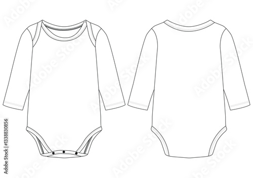 BABY GIRL Over Printed Bodysuit BASIC VECTOR illustration DESIGN