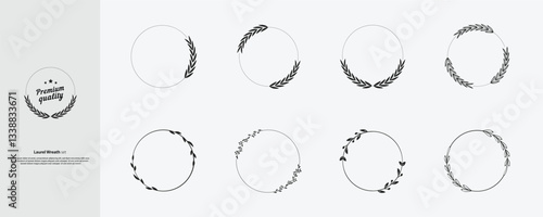 Minimalist Circular Frames – Modern Geometric Badge and Label Design