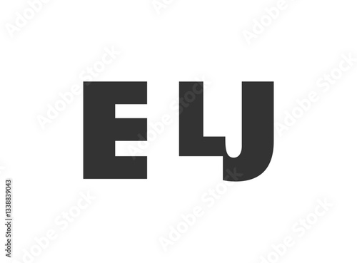 ELJ logo design. Initial letter E L J bold font style for tech startups, consulting, corporate branding. Creative company name, headlines typography identity, trendy logotype. Free Download ELJ logo design. Initial letter E L J bold font style for tech startups, consulting, corporate branding. Creative company name, headlines typography identity, trendy logotype. - GFXLoad