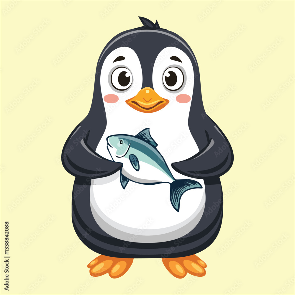 Obraz premium A superhero penguin 