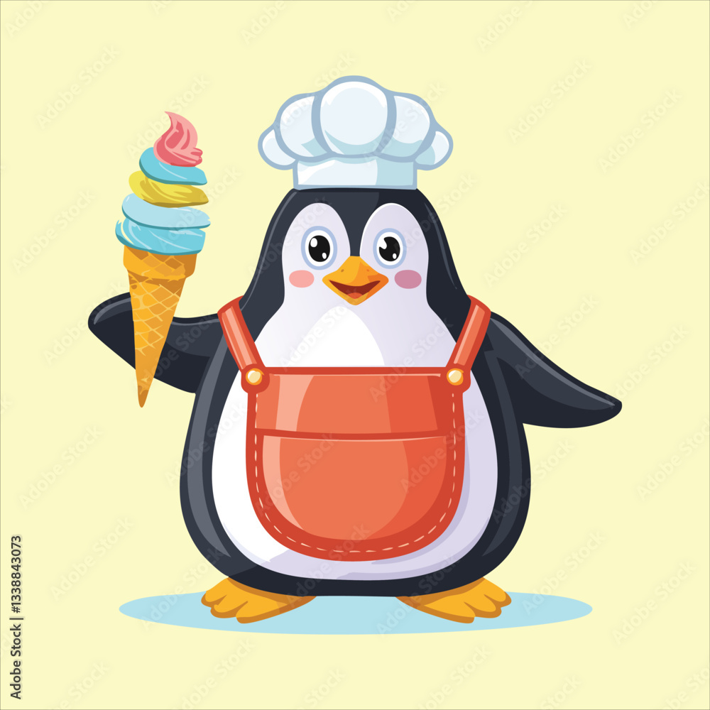 Obraz premium A superhero penguin 