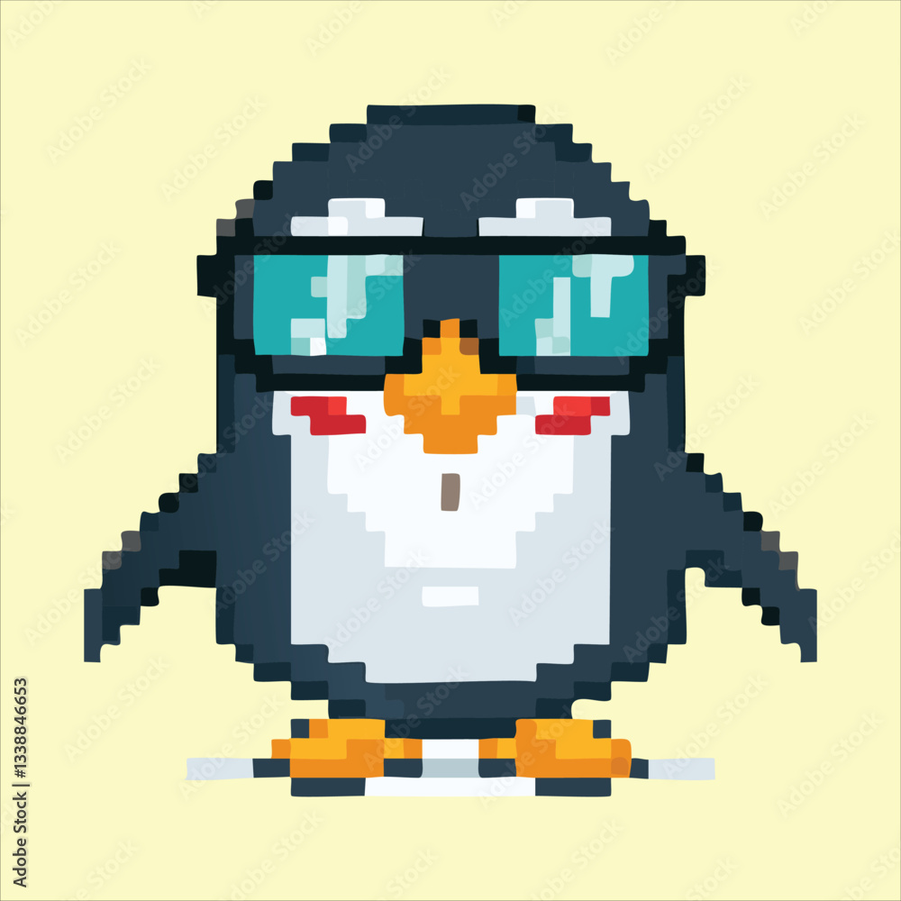 Fototapeta premium A superhero penguin 