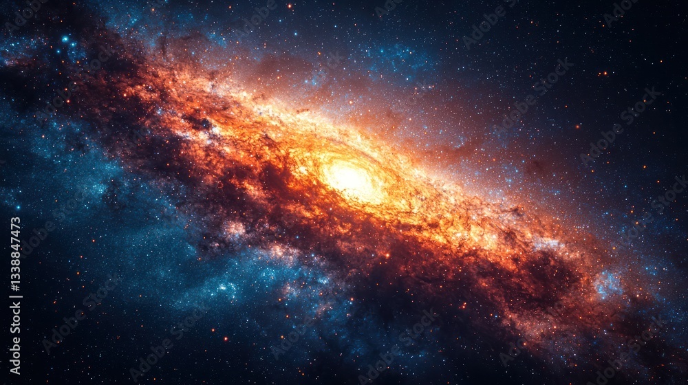 Fototapeta premium Stunning galactic spiral