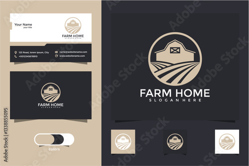 Farm Home Logo Design and Branding Kit