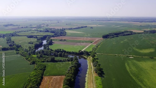 Fishing and nature exploration in Bodjani village along the Ziva river in Vojvodina, Serbia