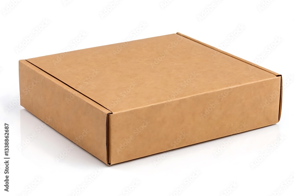 An open brown cardboard box, isolated and empty, suggests blank packaging or storage An open brown cardboard box, isolated and empty, suggests blank packaging or storage