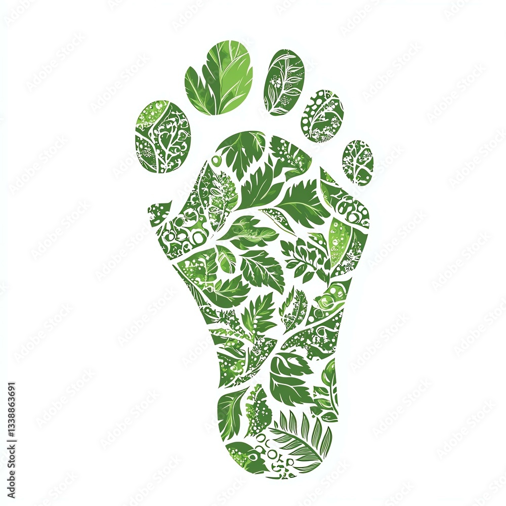 Minimalist Earth Day poster with footprint and leaf pattern - eco-friendly carbon footprint awareness poster for sustainability - simple environmental impact poster minimalist design Minimalist Earth Day poster with footprint and leaf pattern - eco-friendly carbon footprint awareness poster for sustainability - simple environmental impact poster minimalist design