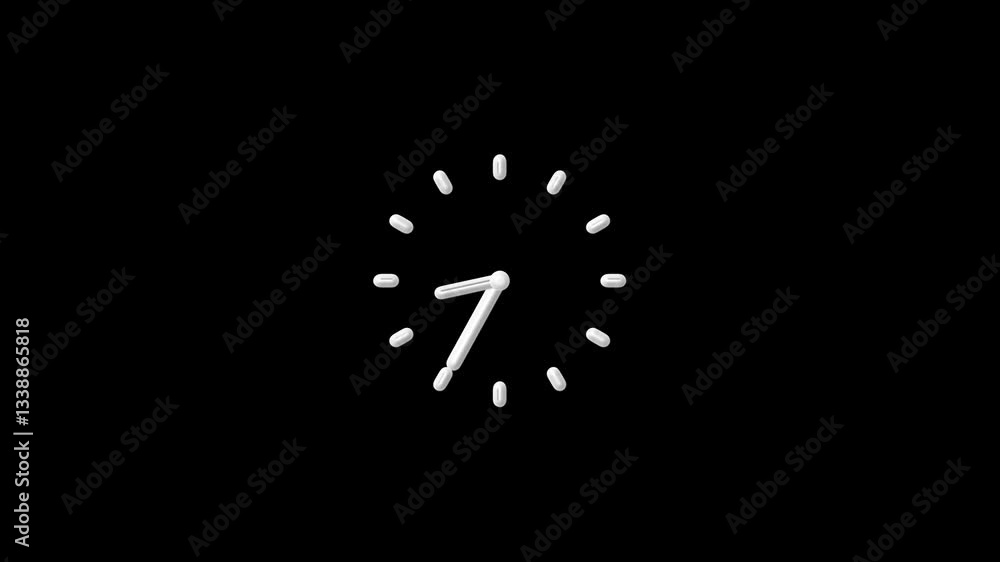 Clock icon flat style black background 24 Hour Day Fast Speed. Stopwatch icon circle black color animation black background 4k video.
Clock icon flat style black background 24 Hour Day Fast Speed. Stopwatch icon circle black color animation black background 4k video.