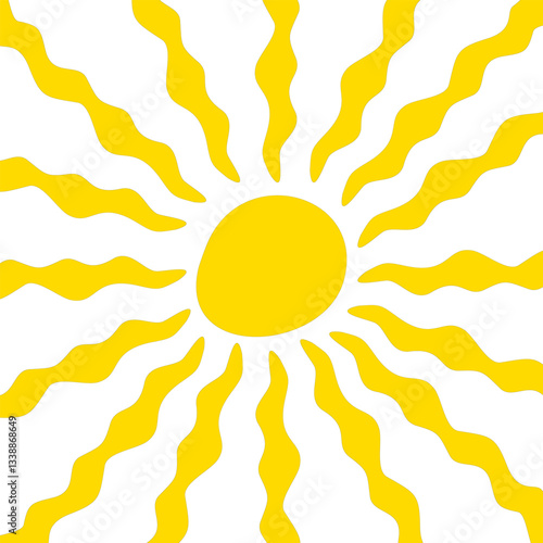 Retro sunny background , contemporary summer poster , vector illustration 