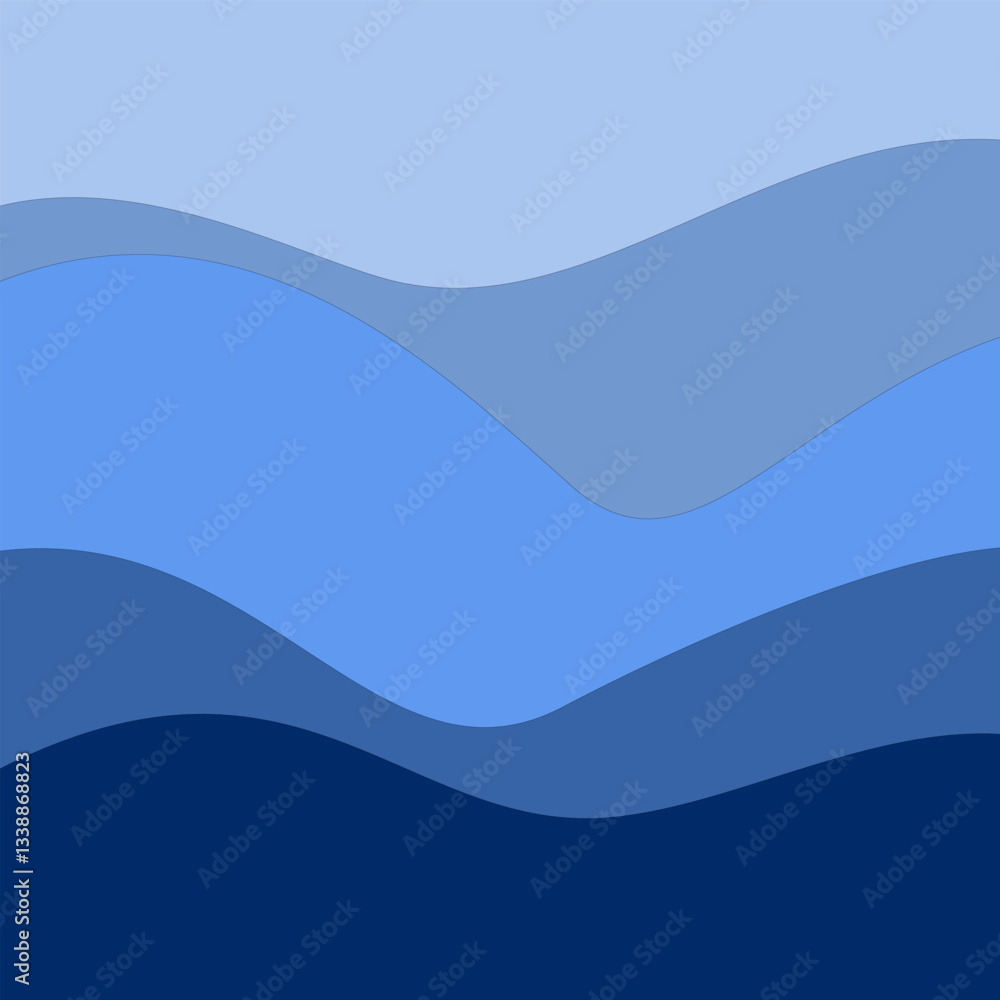 sea waves layer background , Vector illustration sea waves layer background , Vector illustration