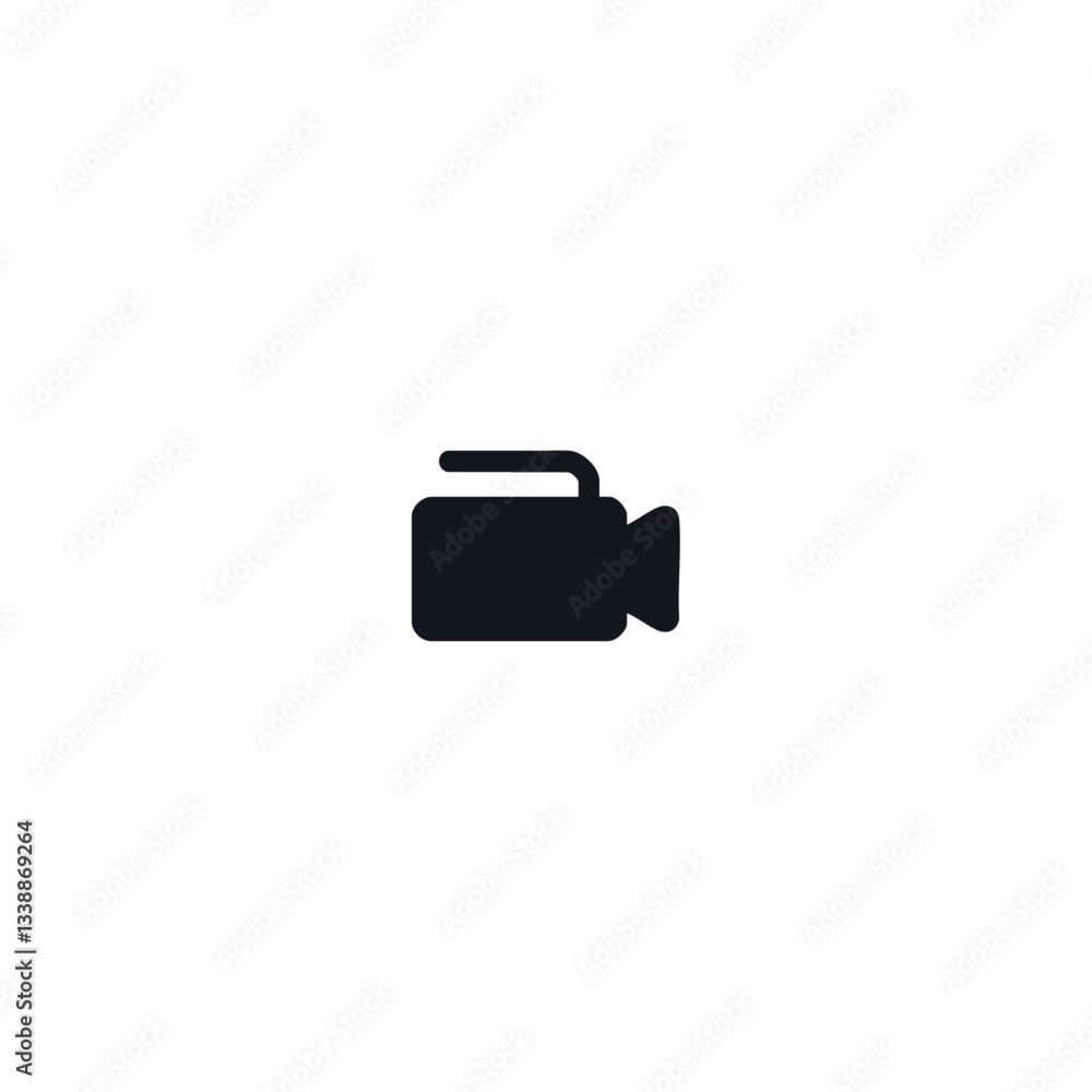 Video camera icon logo flat vector design Video camera icon logo flat vector design