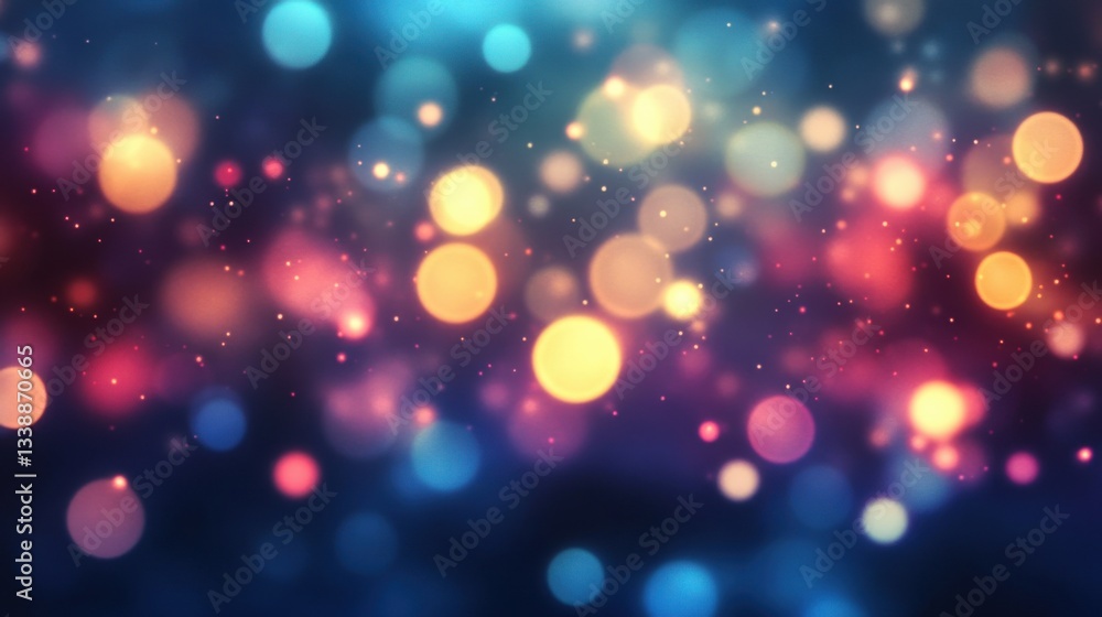A bokeh effect background with blurred colorful lights, creating a dreamy and atmospheric look A bokeh effect background with blurred colorful lights, creating a dreamy and atmospheric look