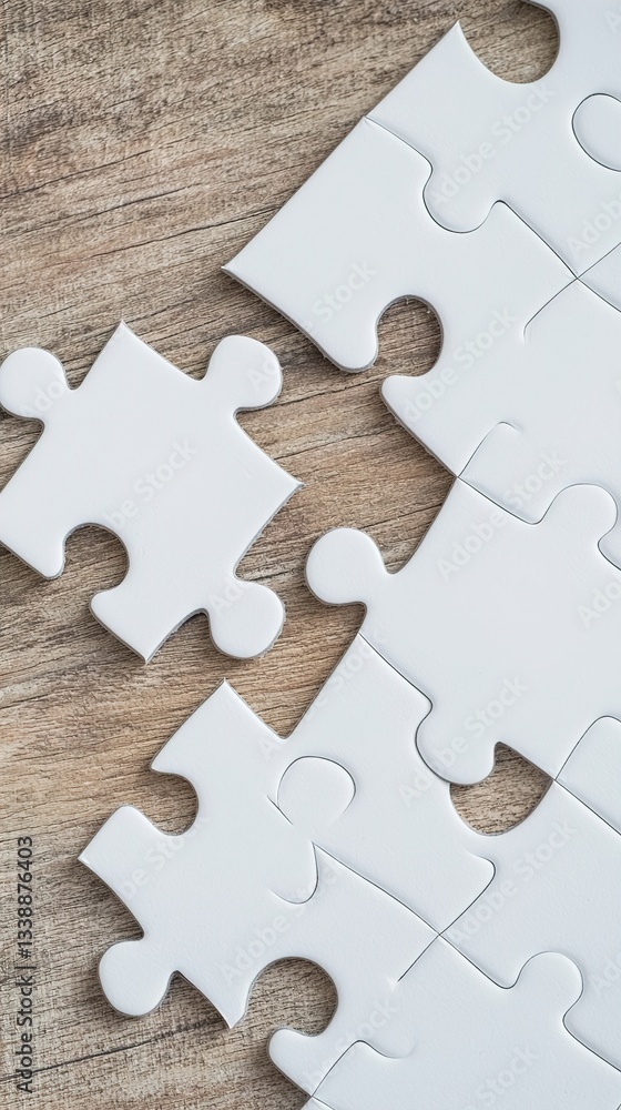 Obraz premium jigsaw puzzle piece