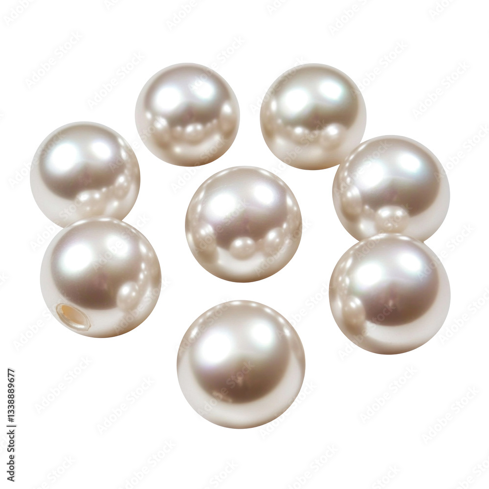 A set of loose pearls A set of loose pearls