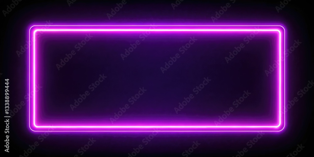 Retro 4K background: a vibrant neon purple rectangle frame, abstract 3D design in vintage digital art style. Retro 4K background: a vibrant neon purple rectangle frame, abstract 3D design in vintage digital art style.