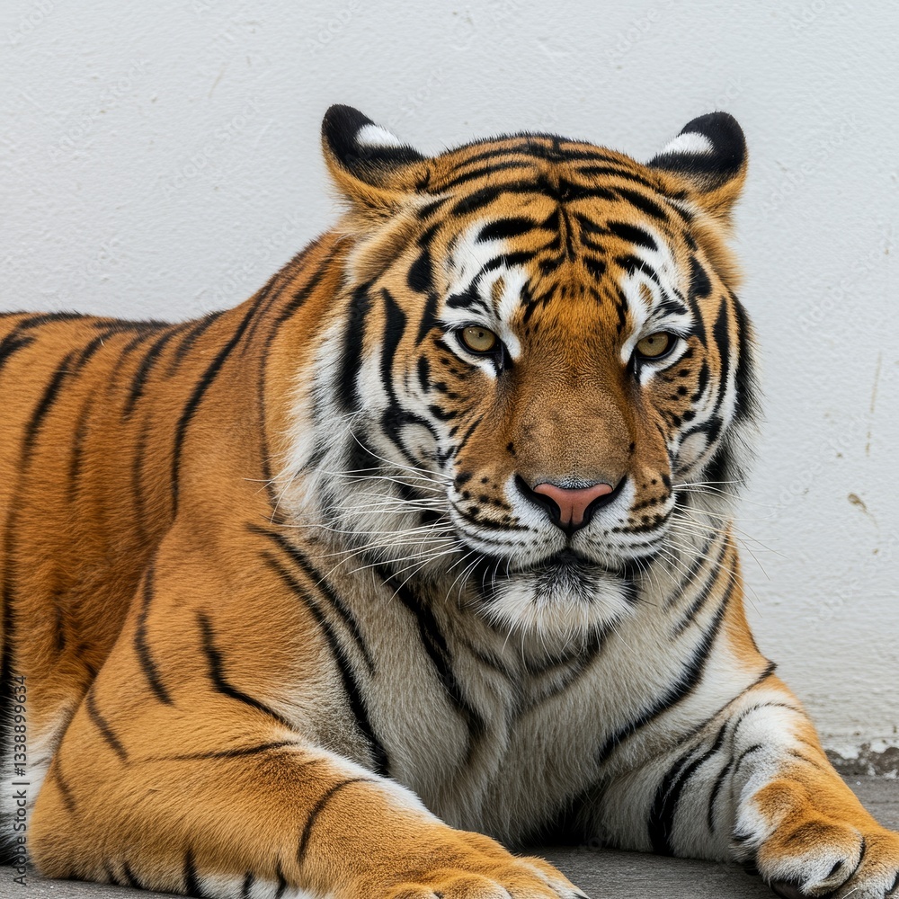 Tiger isolated on white background. Wild life Tiger isolated on white background. Wild life