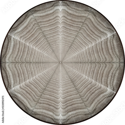 round abstract lines circle isolated object
