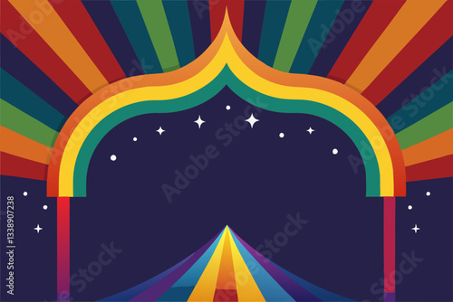 circus tent vector illustration