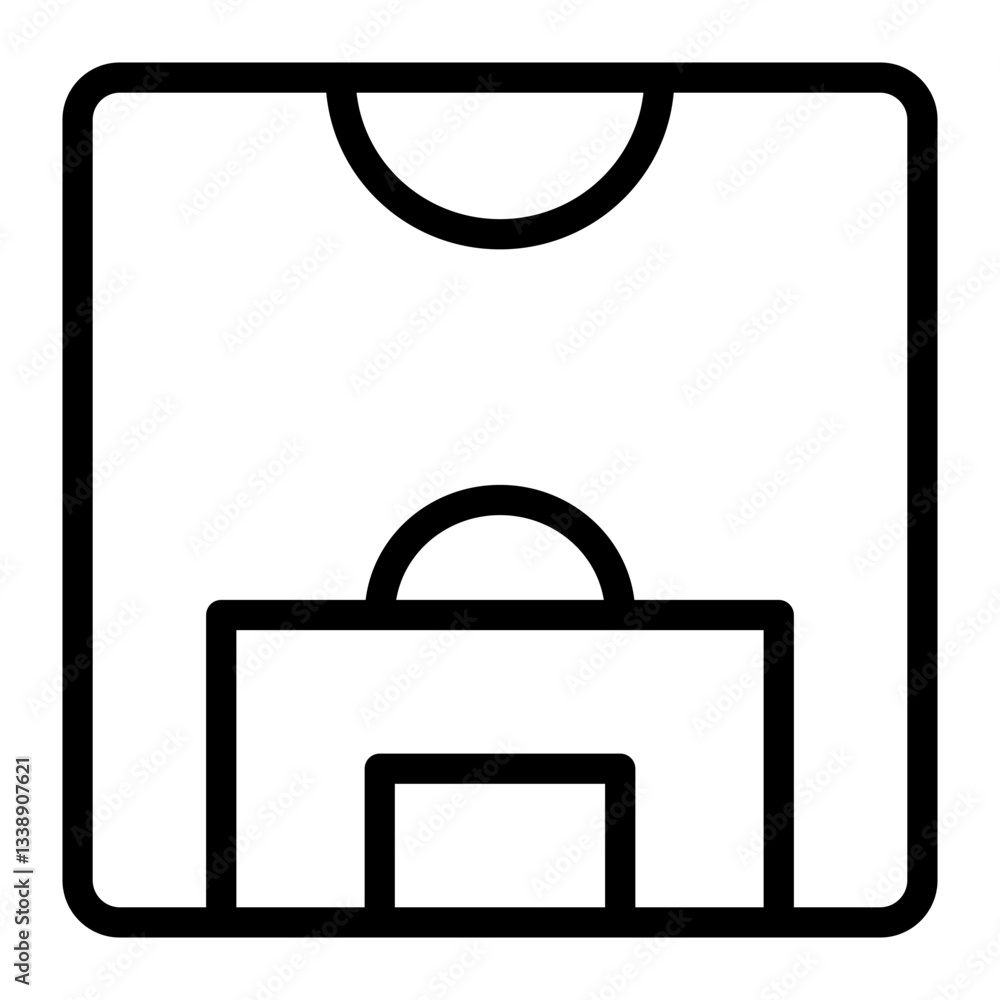 football field vector icon. soccer field sign art. football pitch icon mark football field vector icon. soccer field sign art. football pitch icon mark