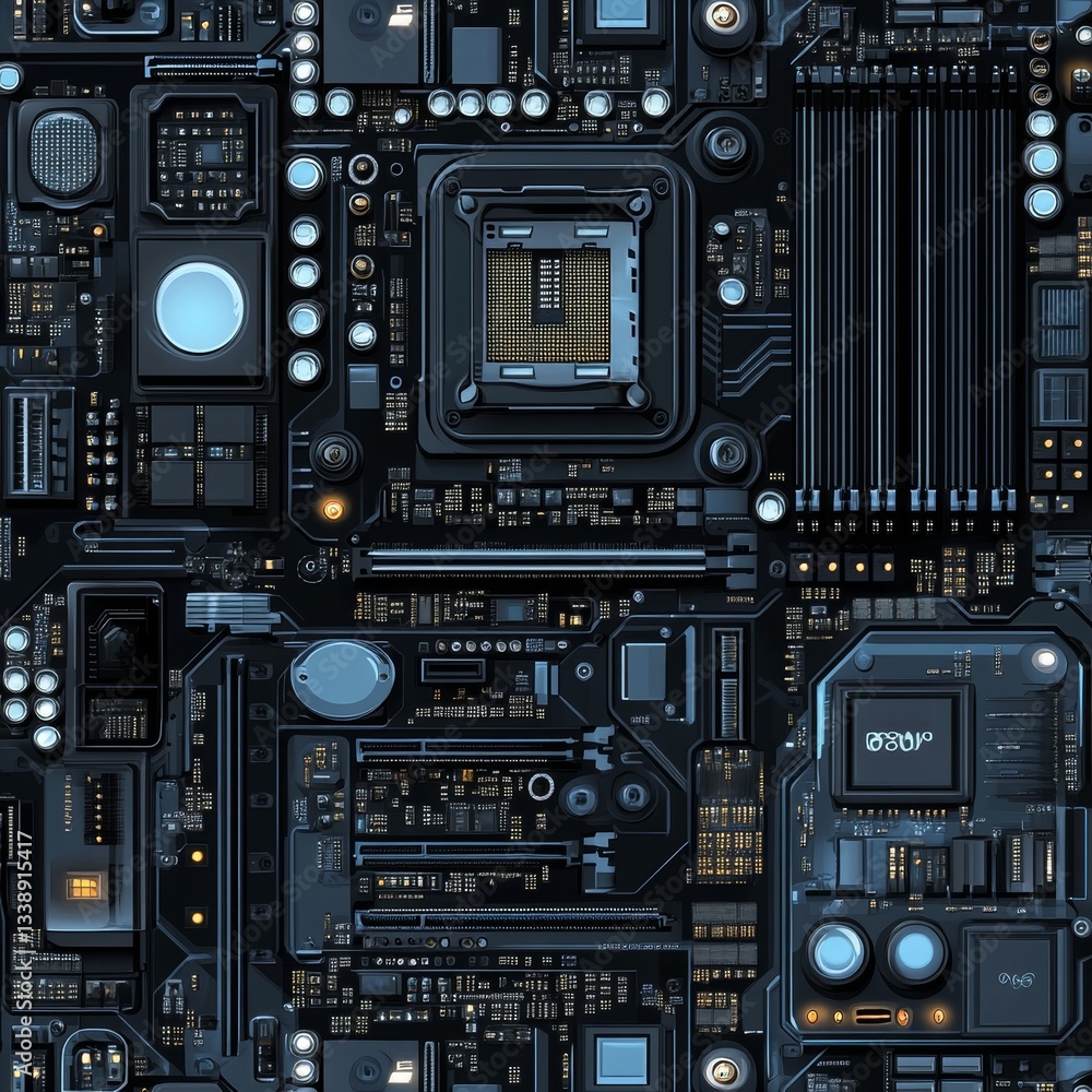 Cyberpunk-themed 8K greyscale texture for use in 3D modeling displacement maps Cyberpunk-themed 8K greyscale texture for use in 3D modeling displacement maps