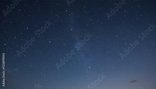 Starry Sky with Minimalist Elements 
