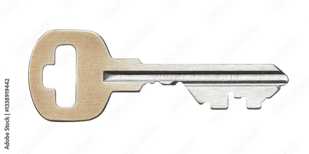 key on white background