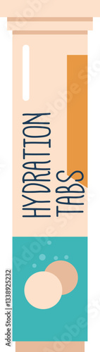 Hydration tabs pack vector illustration