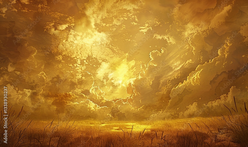 Fototapeta premium golden sky