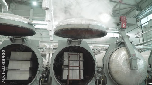 Steam from under the lid
