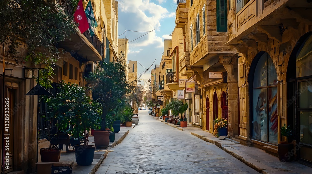 Fototapeta premium 19. A modernized city maintaining its ancient architectural roots