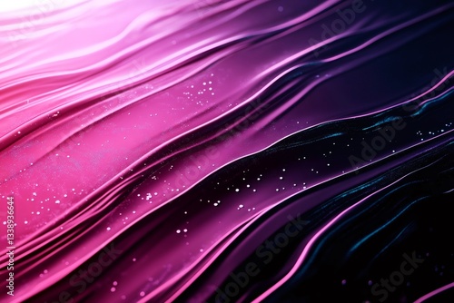 Pink and purple wavy lines creating an abstract background with glitter