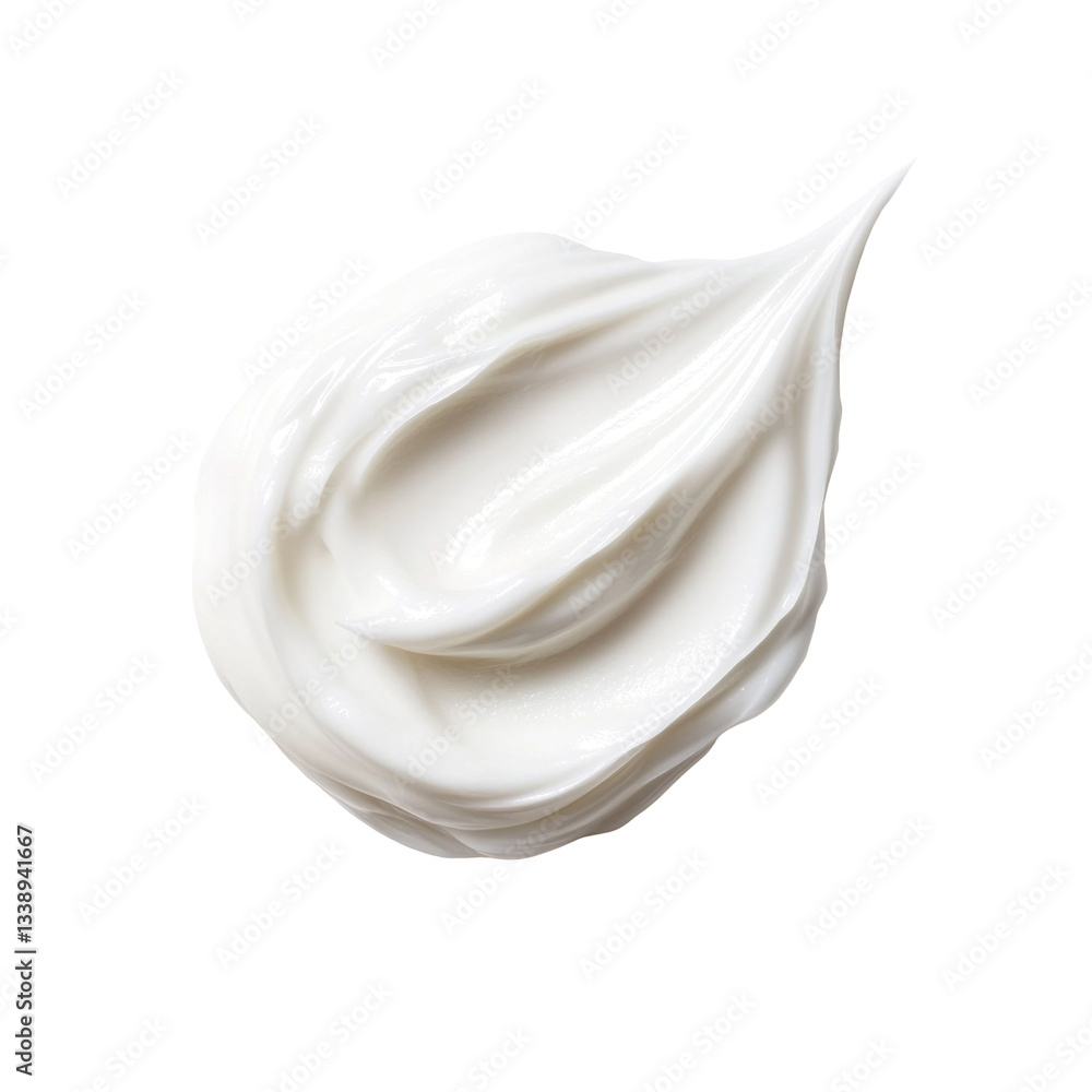 cream on a white background cream on a white background