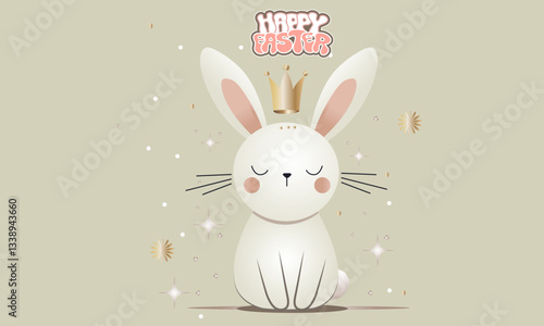 easter bunny with eggs png