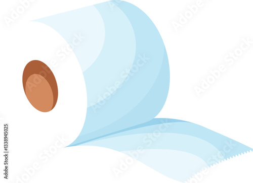 Roll of toilet paper vector illustration