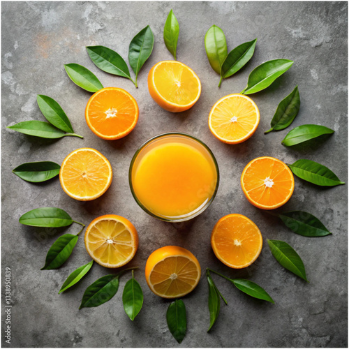 A celebratory image for National Orange Juice Day
