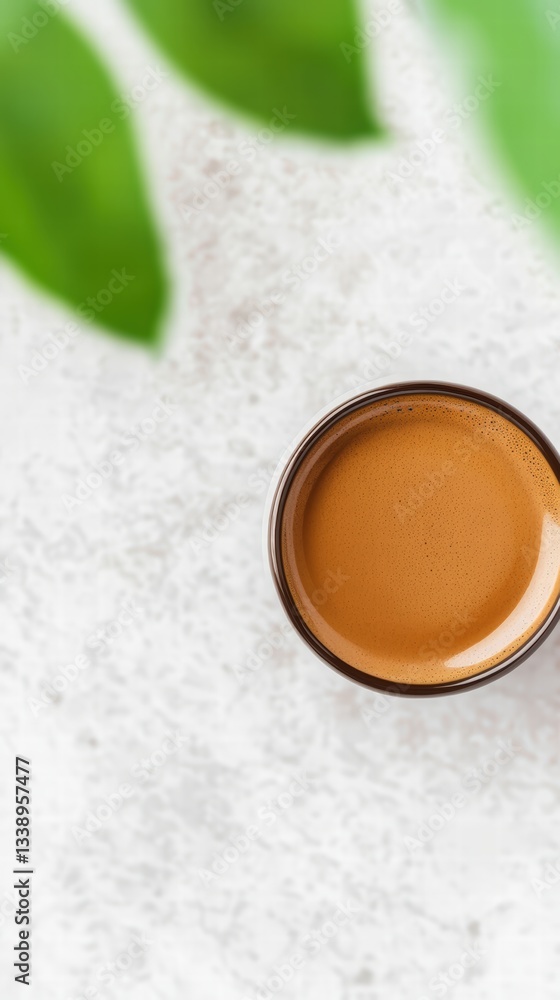 A warm and inviting cup of freshly brewed coffee perfectly set on a wooden table for relaxing moments A warm and inviting cup of freshly brewed coffee perfectly set on a wooden table for relaxing moments