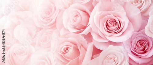 Beautiful pink roses arranged gracefully, showcasing delicate petals and soft hues.