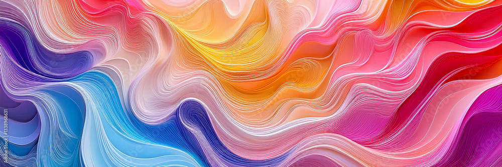 Fototapeta premium Abstract background luxury elegant futuristic shiny and smooth. Stylish design. Dynamic waves flow across a textured background. Beautiful concept holiday
