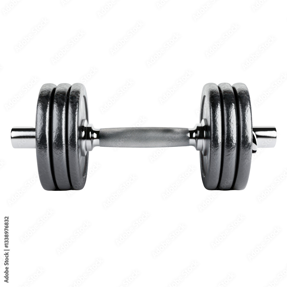 dumbbell on white background dumbbell on white background