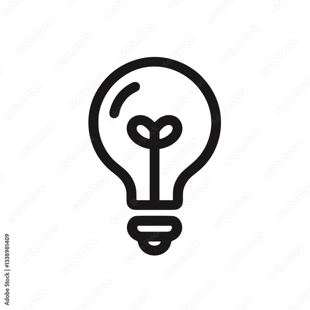 Light bulb symbolizing innovative ideas and creativity, inspiration Light bulb symbolizing innovative ideas and creativity, inspiration
