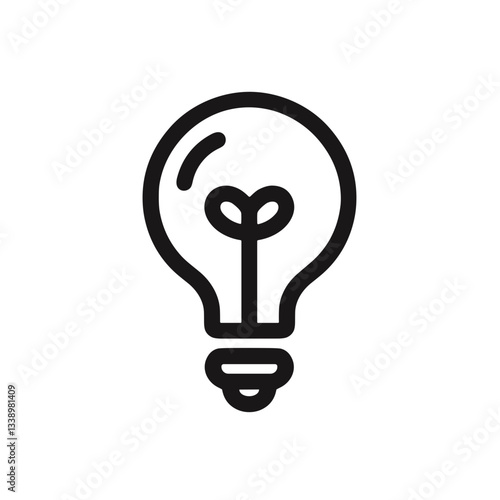 Light bulb symbolizing innovative ideas and creativity, inspiration